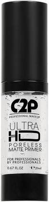 C2P Professional Makeup Ultra Hd Hydrating Primer With Gel-Based Formula for Poreless Skin Primer  - 20 ml