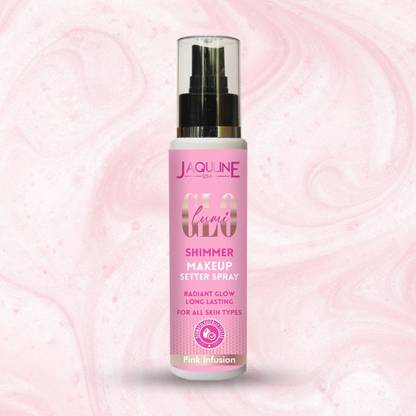 जैकलीन USA Lumi Glo Shimmer Makeup Setter Spray Pink Infusion , Makeup Fixer 100ml प्राइमर  - 100 ml