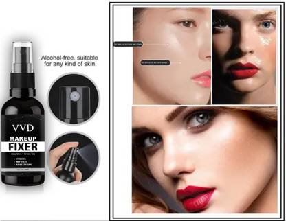 VVD Long lasting Misty Finish Professional Makeup Fixer Spray Primer - 100 ml Primer  - 50 ml