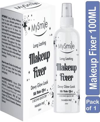 Mysmile Long Lasting Makeup Fixer |Dewy Glow Look & Silk Matte Effect Primer  - 100 ml
