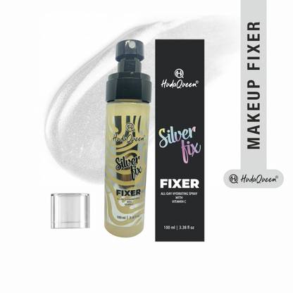 HUDA QUEEN Dewy Glow Lock Makeup Setting Spray & Fixer 100ml – Vitamin C & Aloe Vera Primer  - 100 ml