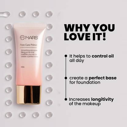 MARS Pore Cure Long Lasting Makeup  Primer  - 30 ml