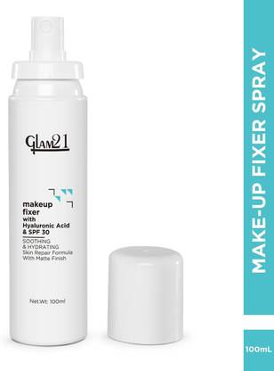 Glam21 Make-up Fixer Spray with Hyaluronic Acid & SPF 30 & Long-lasting Makeup Primer  - 100 ml