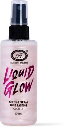 FASHION COLOUR Liquid Glow Setting Spray For Makeup Long Lasting Primer  - 100 ml