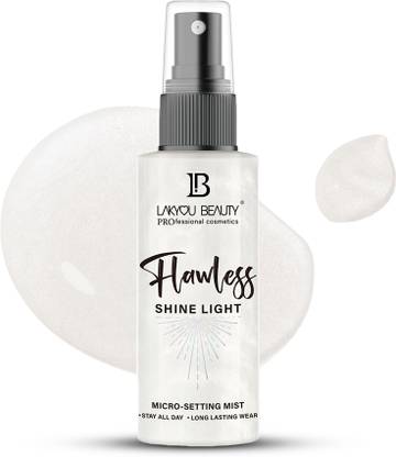 Lakyou Beauty Flawless Shine Light Micro Setting Mist Smooths Softens Secures Makeup All Day Primer  - 100 ml