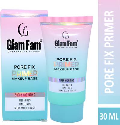 glamfam Pore Fix Face Makeup Primer , Super Hydration, Fill Pores, Silky Matte Finish Primer  - 30 ml