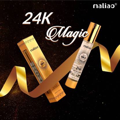 MALIO 24K Gold Gel Primer 24 Hours Matte Finish Oil Free Primer  - 30 ml