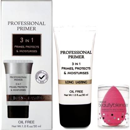 LOVE HUDA 3 In 1 Prime, Protects, & moisturises Long Lasting Oil Free Professional Primer - 200 g