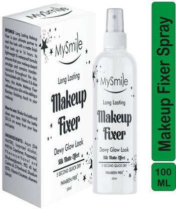 Mysmile Long Lasting Makeup Fixer Dewy Glow Look & Silk Matte Effect 100ml Primer  - 100 ml