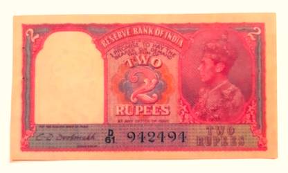Tanishka 2 Rupees Paper Printed Currency