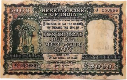 Tanishka 5000 Rupees Paper Printed Currency