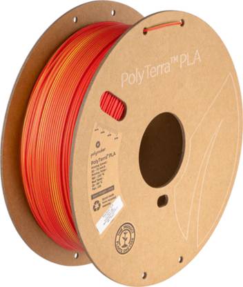 Polymaker PolyTerra™ Dual Matte PLA Filament Sunrise (Red-Yellow): Premium Quality 3D Printer Filament
