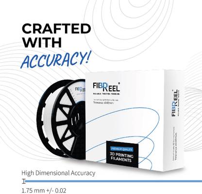 FibReel PLA+ White  Compatible with Most FDM 3D Printers 1.75mm 1 kg Printer Filament
