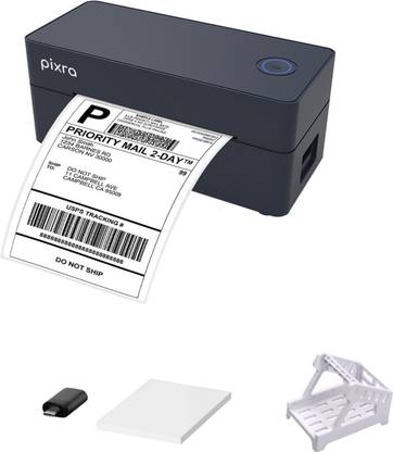 Pixra P30C Thermal Shipping Label Printer & Barcode Printer | 4×6 Label & Other Sizes| Single Function Monochrome Label Printer