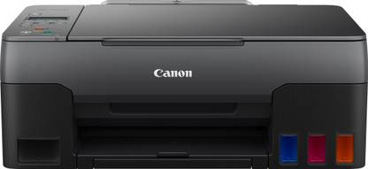 Canon PIXMA G2020 All-in-one Multi-function Color Inkjet Printer (Color Page Cost: 24 Paise | Black Page Cost: 13 Paise)  (Black, Ink Bottle, 4 Ink Bottles Included) at Rs. 9999