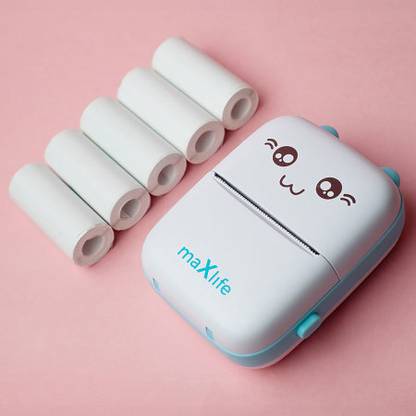 IMMUTABLE Portable Bluetooth Mini Thermal Printer Self Adhesive Paper OHJ9 Multi-function Monochrome Label Printer
