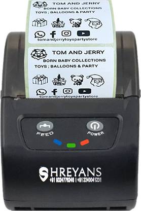 Shreyans mini printer Multi-function Monochrome Label Printer