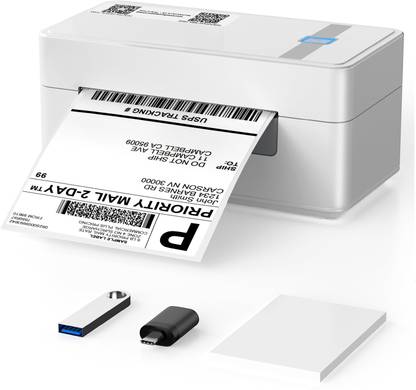HiRobot 2054N Thermal Label Printer| 4x6" Barcode Shipping Label Printer| Thermal Single Function Monochrome Label Printer