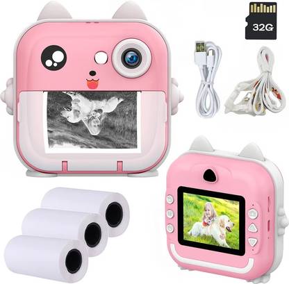 IMMUTABLE 24MP Children Kids Instant Kids Digital Camera czx6 Multi-function Monochrome Label Printer