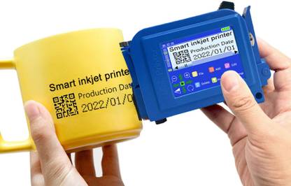 Mahadeva Enterprises 12.7mm Mini Inkjet Printer With Ink Cartage Single Function Monochrome Inkjet Printer
