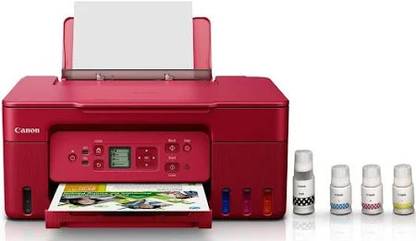 Canon PIXMA MegaTank G3770 Red Multi-function WiFi Color Ink Tank Printer Multi-function Color Ink Tank Printer