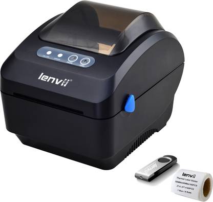 LENVII Thermal Barcode Printer Single Function Monochrome Label Printer