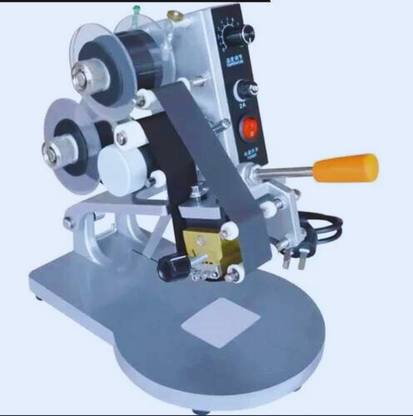 VASHISHT ENTERPRISES Manual Hand Ribbon Batch Coding Machine for Batch No. MFG. MRP. EXP. Date | Single Function Monochrome Thermal Transfer Printer with Voice Activated Printing Google Assistant