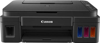 Canon G3012 Multi-function WiFi Color Inkjet Printer (Color Page Cost: 0.21 Rs. | Black Page Cost: 0.09 Rs. | Borderless Printing)  (Black, Ink Tank, 2 Ink Bottles Included) at Rs. 13249
