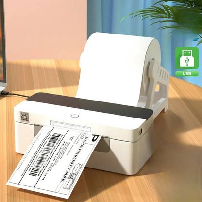OnlyU USB Direct Thermal 4×6 Shipping Label Printer(Barcode) Adjustable Label Size Single Function Monochrome Label Printer
