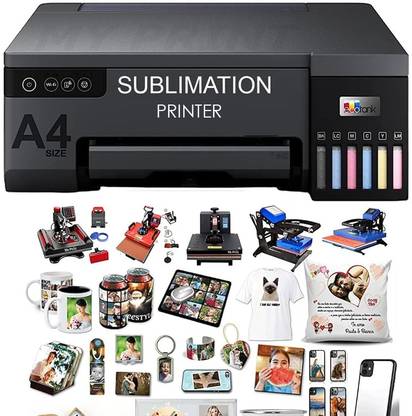 MY PRINT Epson Printer L8050 with Sublimation INK | Sublimation Paper 200 Pcs Multi-function WiFi Color Ink Tank Printer