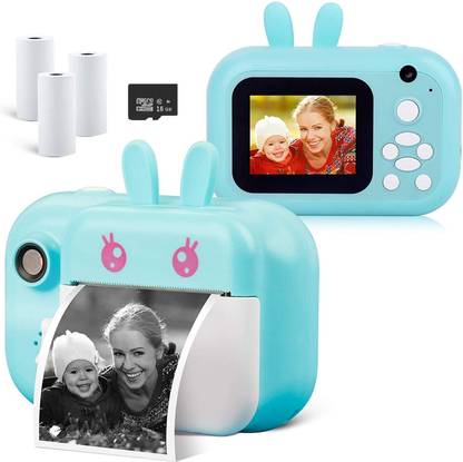 ENMORA Children diwali offer Q5 Kids Camera Instant Print Photo dsf9 Multi-function Monochrome Label Printer