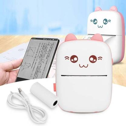 IMMUTABLE Portable Bluetooth Mini Thermal Printer Self Adhesive Paper OHJ32 Multi-function Monochrome Label Printer