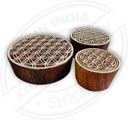 Krafts officially Handmade wooden printing Blocks 639066 Deep Carved Printing Blocks