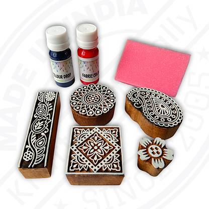 Krafts officially Wooden printing blocks with printing colours 639015 high quality product Printing Blocks