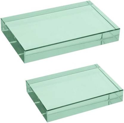 COMETEK Rectangular Refraction Slab/Block, 100mm x 60mm x 18mm - Grounded Edges Solid Prism