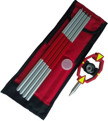 jafrisurvey Mini Prism With Folding Poles in 4 Parts (Prism Constant – 30 ) Solid Prism