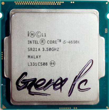 GENX PC Core i5-4690K 4th Gen Quad-Core Desktop Processor 4-Cores 4-Threads 6 MB Cache 3.5 GHz LGA 1150 4 Core Processor Designed for Desktop, Workstation, Server