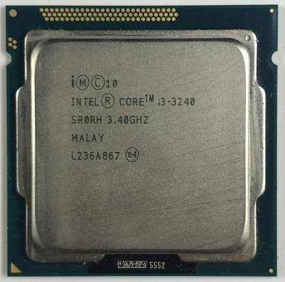 Intel core I3 3rd gen 3240 3.4 GHz LGA 1155 Socket 4 Cores Desktop Processor
