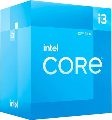 Intel i3-12100 4.3 GHz Upto 4.3 GHz LGA1700 Socket 4 Cores 8 Threads Desktop Processor
