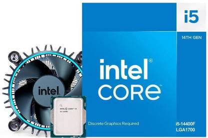 Intel Core i5 14th Generation 14400F (Graphic Card Required for Display) 1.8 GHz Upto 4.7 GHz LGA1700 Socket 10 Cores 16 Threads 20 MB Smart Cache Desktop Processor