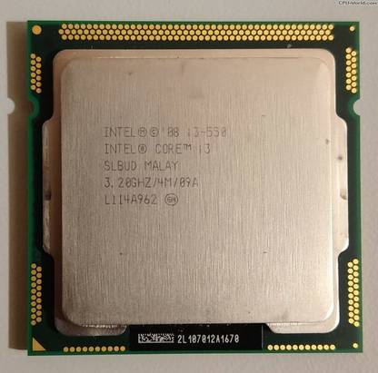 Intel I3 550 3.3 GHz LGA 1156 Socket 4 Cores Desktop Processor