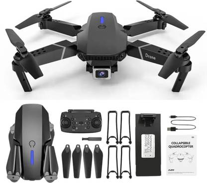 DRONE 5.2 GHz AM3+ E88 Pro 1080P FPV Cam with Gesture Mode, Altitude Hold & 3D Flip Control Processor