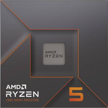 amd Ryzen 5 7600X 4.7 GHz Upto 5.3 GHz AM5 Socket 6 Cores 12 Threads Desktop Processor  (Silver)