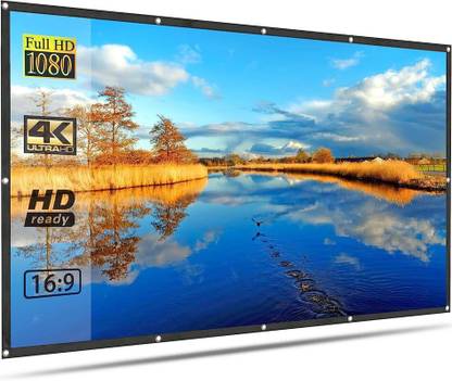 Moiz 200 inch Projector Screen,4K 4:3 Portable Eyelet Premium Foldable Projection Projector Screen (Width 406 cm x 305 cm Height)