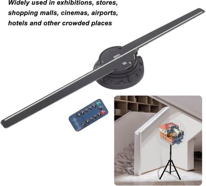 ARYAORNANI 5O CM HOLOGRAM FAN Projector Screen (Width 50 cm x 50 cm Height)