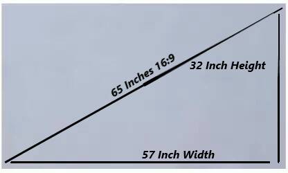 Vilro 65 Inch Projection ALR Grey Screen,4K HD 16:9 Foldable Anti-Crease (4.7FTX2.7FT) Projector Screen (Width 144 cm x 81 cm Height)