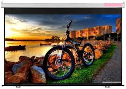 Vilro 100" Universal Wall Type No Autolock Pull Down,7Ft -Width x 5Ft -Height Projector Screen (Width 213.36 cm x 152.4 cm Height)