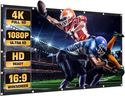 sailite 119 Inch- 8.7FTx 4.8FT (Anti-Creased) (Foldable) (Anti-Light) 16:9 4K Eyelet HG Projector Screen (Width 264 cm x 147 cm Height)