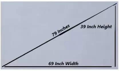 royality 79 Inch ,4K HD 16:9 Portable Video ALR Grey Screen Foldable for Home, Office Projector Screen (Width 175 cm x 98 cm Height)