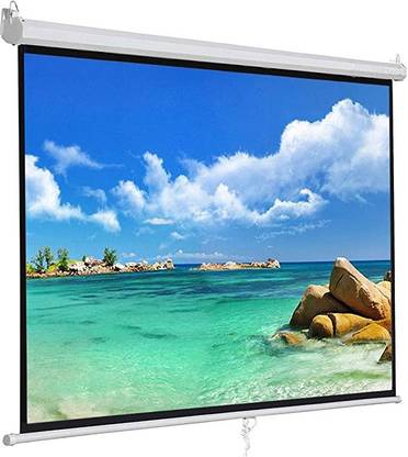 Moiz lite Series Manual Auto-Lock Projector Screen , 150 Inches Diagonal, 10 Ft x 8 Ft, Supports Full HD 1080 P, UHD, 3D & 4K, 4:03 Aspect Ratio Projector Screen (Width 304 cm x 243 cm Height)